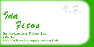 ida fitos business card